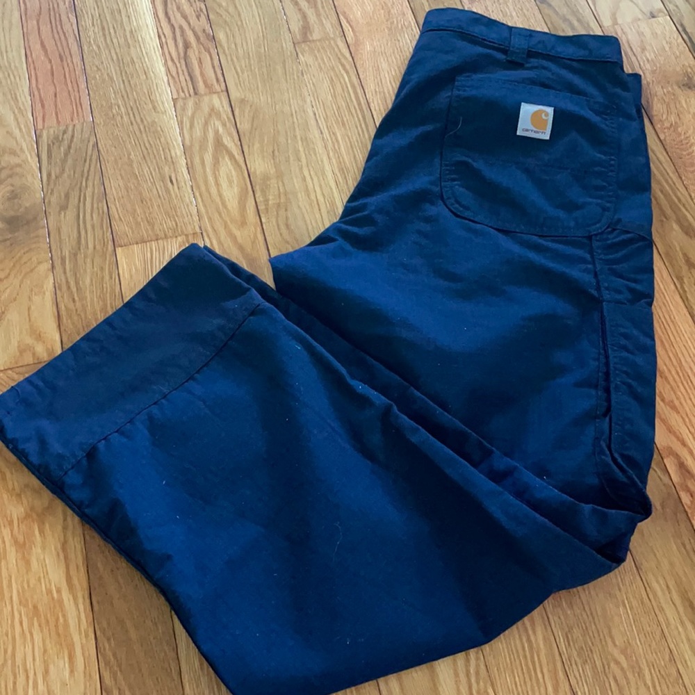 Carhartt navy blue loose fit rn#14806 36/30 pants